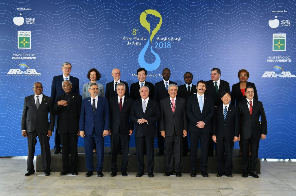 Chefes de Estado, representantes de governos e entidades no 8º Fórum Mundial da Água.