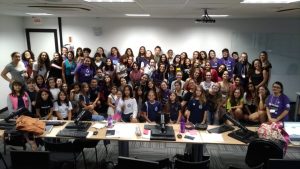Mentoras e participantes do Technovation Florianópolis