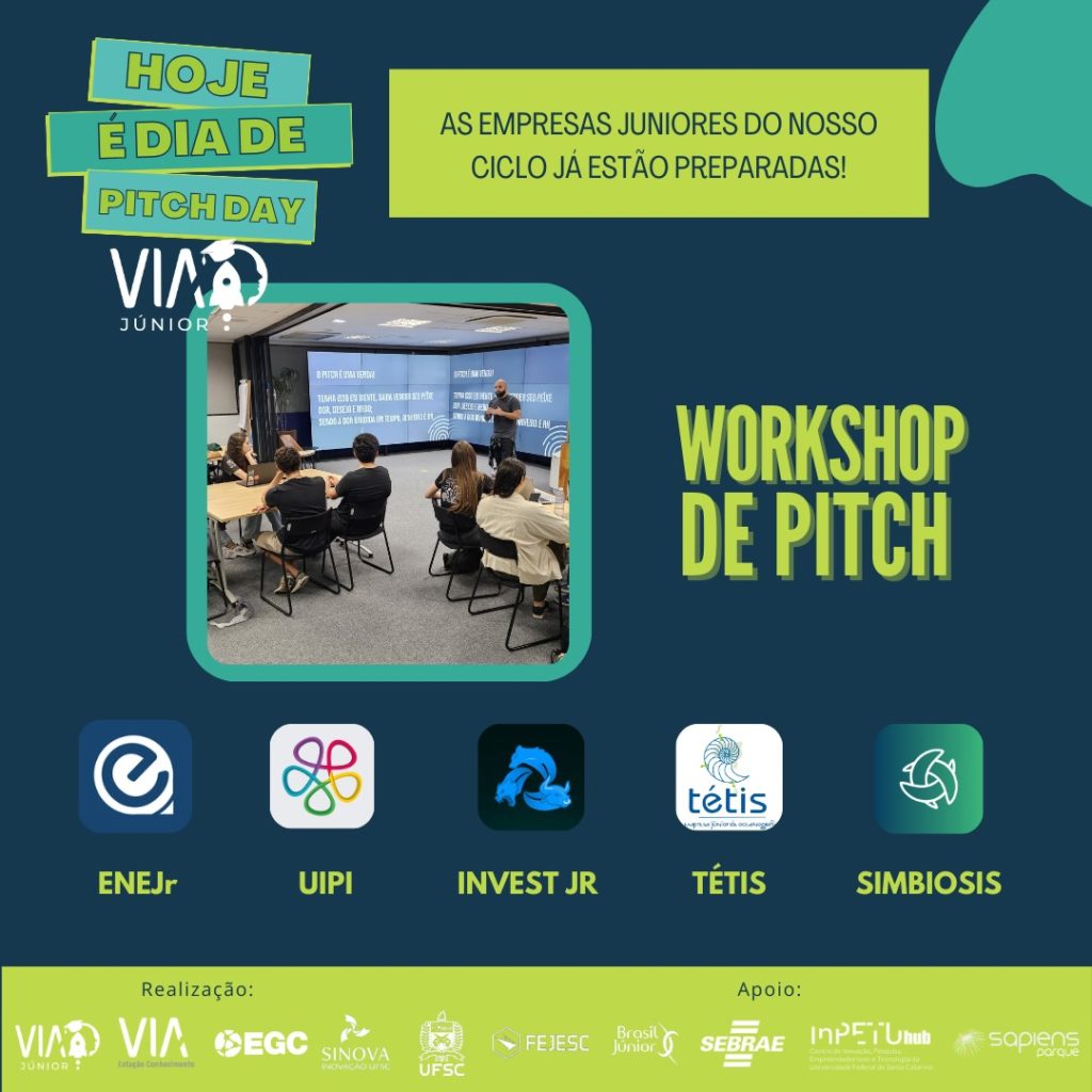 Workshop de pitch com Kayuá Freitas Incubadora VIA Júnior