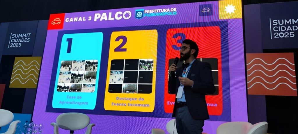 Macnica apresentando no Summit Cidades 2025