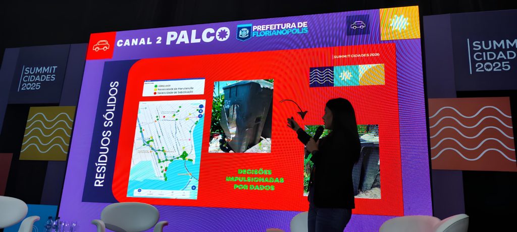 Sanapp apresentando no Summit Cidades 2025