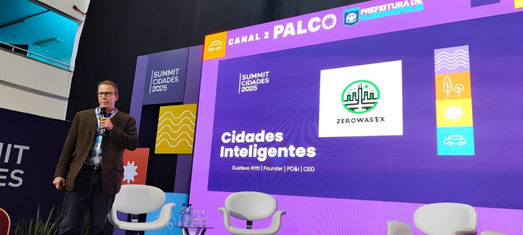 ZeroWasteX apresentando no Summit Cidades 2025